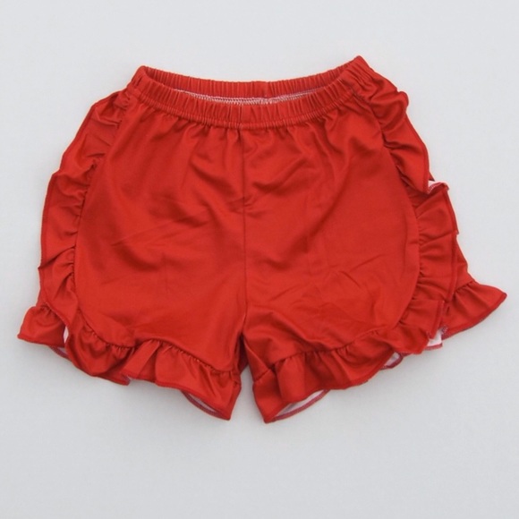 ⚾️ Girl’s Baseball Star Shorts Set Gray Red 1220 - Picture 4 of 5
